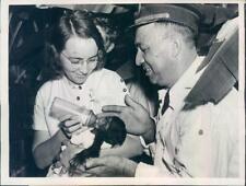 1938 Press Photo New Orleans LA E Messina Feeding Baby Chimp - ner8271 picture