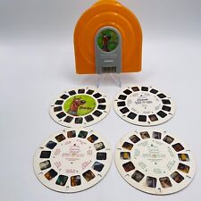 Lot of 4 View Master Disks Scooby Doo Disney Princess Curious George Cartoon Dog picture