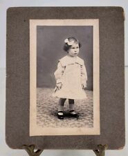 Antique Boarded Photo Young Child ID'd Wilbur Chadeayne 1903 Connecticut  picture