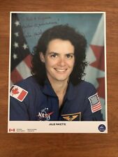 Julie Payette  Hand Signed 8x10 NASA Photo w/Canadien Space Agency picture