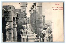 c1910 Great Temple of Luxor Egypt Antique Foreign Unposted Postcard picture