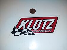 KLOTZ SYNTHETIC LUBRICANTS Sticker Decal Original Old stock picture