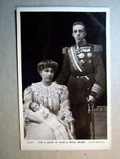Postcard King & Queen of Spain Royal Infant RPPC Photo Card Vintage Rotary 1326 picture