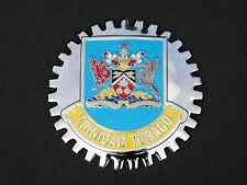 TRINIDAD AND TOBAGO COAT OF ARMS CREST CAR GRILLE BADGE EMBLEM picture