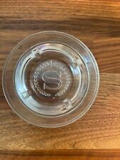 Vintage SHERATON Hotels Double Rim Ashtray 1970s Clear Glass Good Condition picture