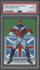 Captain Britain 1992 Skybox Marvel Masterpieces #15 PSA 8 picture