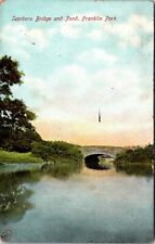Franklin Park, MA Massachusetts Scarboro Bridge & Pond 1909 Postcard J568 picture