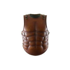 Halloween Real Leather Medieval Chest Armor Ancient Greek Leather Larp  Cuirass picture
