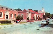 Grove Street, Post Office & Bank, Peterborough New Hampshire NH PM 1970 Postcard picture