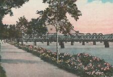 Harrisburg Pennsylvania Scene of walk bridge Susquehanna River c1920s C782 picture