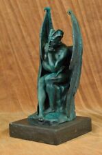 Austrian Erotic Demon Satyr Devil Bronze Statue Vintage Figurine Mythical DeCOR picture