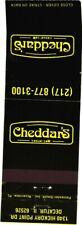 Decatur Illinois Cheddar's Casual Cafe Vintage Matchbook Cover picture
