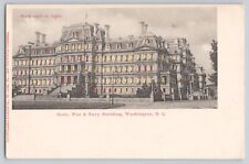 Hold To Light Postcard HTL State, War & Navy Building EEOB Washington DC picture