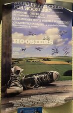 Hoosiers Movie Cast Signed Full Size Rep Poster Autographed JSA Authenticated picture