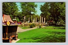 Lincoln NE-Nebraska, Overlook Fountain, Children's Zoo, Vintage c1978 Postcard picture
