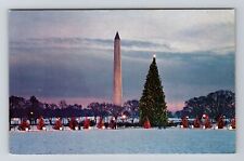 D.C-Washington D.C, The National Christmas Tree, Winter, Vintage Postcard picture