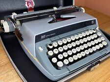 1973 Smith-Corona Galaxie 12 Working Vintage Portable Typewriter w New Ink & Cas picture