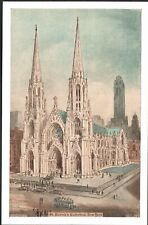 Postcard St Patrick's Cathedral New York New York NY A R Hennell '36 picture