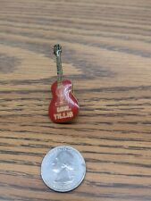 Mel Tillis country music red guitar vintage hat lapel pin tie tack nos picture