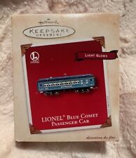 Hallmark 2002 Keepsake Ornament Lionel Blue Comet Passenger Car Train picture