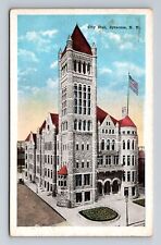 Syracuse NY-New York, City Hall, Antique, Souvenir, Vintage c1921 Postcard picture
