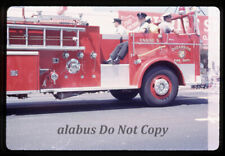 Orig 1966 35mm SLIDE Firemen on Engine 5 in 4th of July Parade Oceanside CA picture