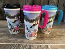 Vintage Disney Travel Coffee Cup Mickey Mouse,Tumbler, CPSC #165518, Lot of  3 picture