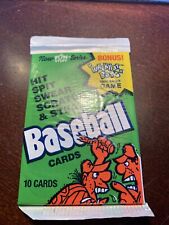 1991 Conrex Hit Spit Swear Scratch & Steal Baseball Sealed Wax Pack - picture