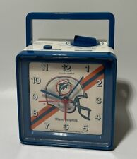 VTG Miami Dolphins BRADLEY Quartz Alarm Clock AM/FM Radio NFL 1983 picture