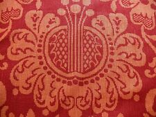 BY YD  VERVAIN TROCADERO 100%LINEN PRINT BERRY RED RICH RASPBERRY PINK  #395 picture
