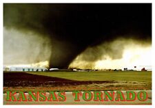 Kansas Tornado March 13 1990 Historic Natural Disaster Chrome Postcard picture