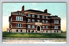 Westerly RI-Rhode Island, West Broad Street High School, Vintage c1907 Postcard picture