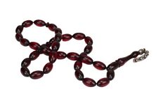 Vintage Tasbih BAKELITE Cherry Amber Prayer Beads Islamic Prayer Beads 10g picture