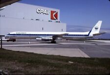 Original k-64 slide  	Douglas DC-8-63 C-FCPQ Worldways Canada 1983 picture