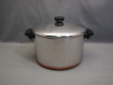 REVERE WARE 1801 COPPER BOTTOM 6QT STOCK POT WITH LID ROME NY picture