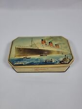 Bensons Confectionery English Toffee Candy Tin Queen Mary Ocean Liner Ship picture