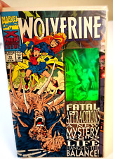 Wolverine #75 1993 Marvel Comic Book Hologram Cover Fatal Attractions Jubilee FN picture