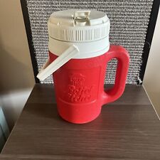 Vintage 80s Pizza Hut Red & White Igloo Half Gallon Relief Pitcher Cooler picture