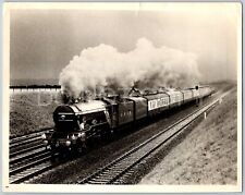 Flying Scotsman Early 1900s View In Route Railroad Locomotive Steamer LNER P9 picture