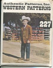 1970s Vintage Cowboy Western Jacket Authentic 227 Pattern Boys 6 Uncut picture