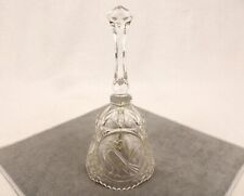 Hand Cut Lead Crystal Bell, Birds & Leaves, Vintage Echt Bleikristall Germany  picture