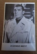 Bintak Film Stars - #12 George Brent - Italy - 50's Rare Movie Card Sticker  picture