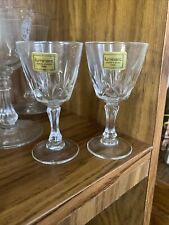 Set Of 2 Vintage Luminarc Verrerie D’Arques France Liqueur Cordial Crystal Glass picture