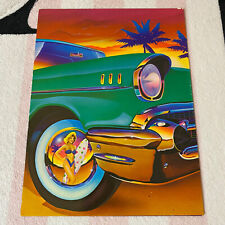 Vintage Lisa Frank 1989 Classic Car Palm Trees Surfer Girl Trends Folder picture