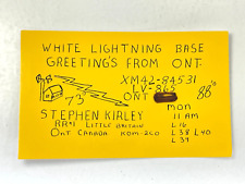 Vintage QSL Card Ham CB Amateur Radio Stephen Kirley White Lightning XM42 picture