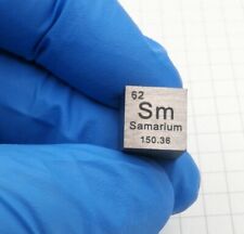 1 Pcs Samarium Metal Density 99.9% Cube Element Periodic Table 10mm Collection picture