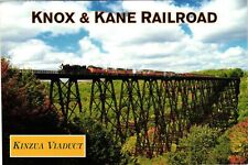 Vintage Postcard 4x6- KNOX AND KANE RAILROAD, KINZUA VIADUCT, MARIENVILLE, PA. picture