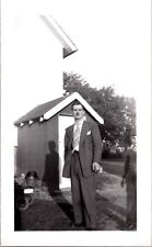 HOT GAY MASCULINE MAN SMOKING A LONG CIGAR ~ 1940s VINTAGE GAY PHOTOGRAPH picture