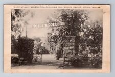 Goshen IN-Indiana, Goshen College, Main Entrance, Vintage c1952 Postcard picture