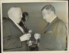 1963 Press Photo Henry Ford II with Ludwig Erhard During Ford's Germany Visit picture